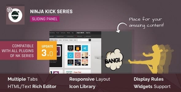 Ninja Kick: WordPress Off-Canvas Sliding Panel 3.0.16