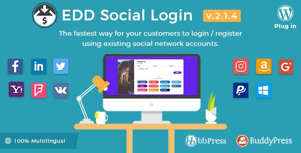Easy Digital Downloads – Social Login 2.4.3