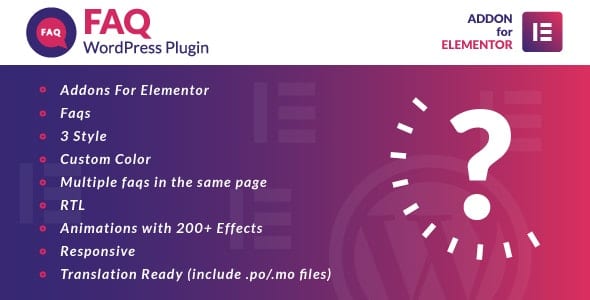 Faq for Elementor 1.0 1 faqelementor