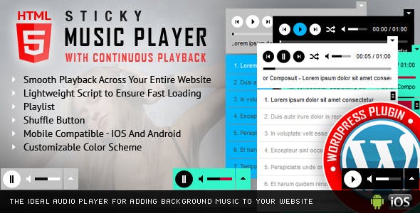 Sticky HTML5 Music Player 2.5.3