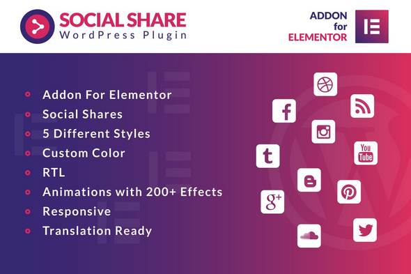 Social Share for Elementor 1.0 1 socialshareelementor
