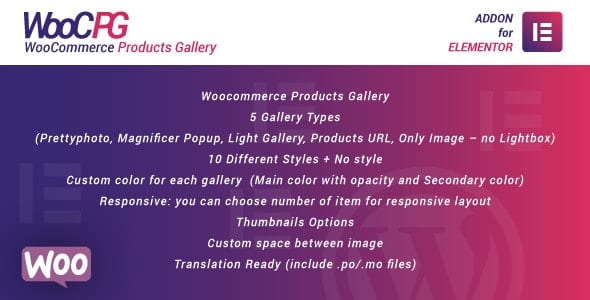 WooCommerce Products Gallery for Elementor 1.0 1 woocommerceproductsgalleryelementor