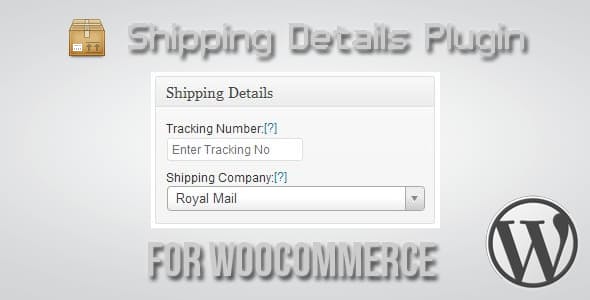 Shipping Details Plugin for WooCommerce 1.8.0.7
