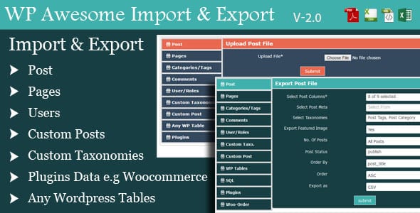 WordPress Awesome Import & Export 3.4.1 1 wp-awesome-import-export