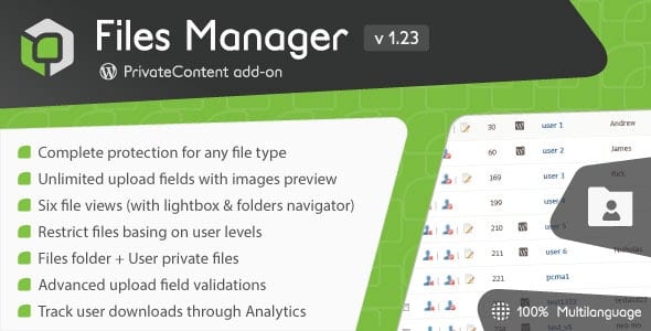 PrivateContent – Files Manager 1.3.7