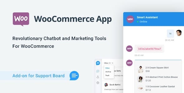 WooCommerce Chat Bot & Marketing App for Support Board 1.1.3