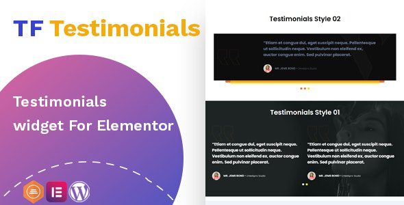 Testimonials widget For Elementor 1.0.0
