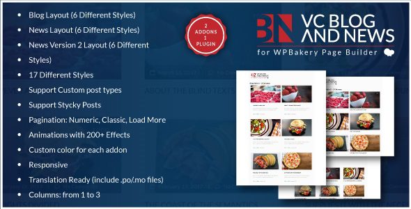 Blog and News Addons for WPBakery 1