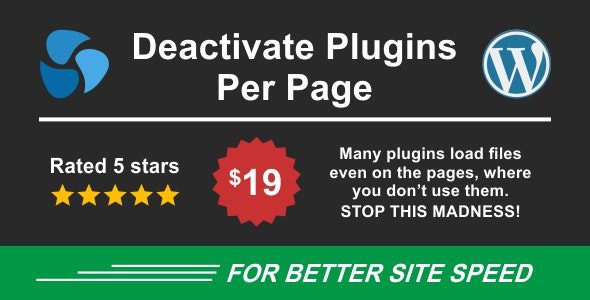 Deactivate Plugins Per Page – Improve WordPress Performance 1.13.1