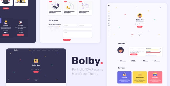 Bolby 1 Bolby-Portfolio-CV-Resume-WordPress-Theme