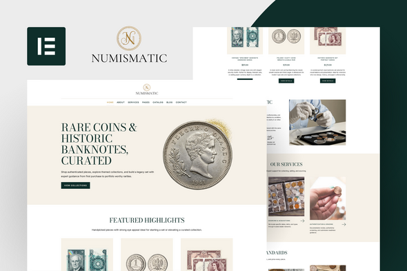 cover-numismatic-elementor-template-kit
