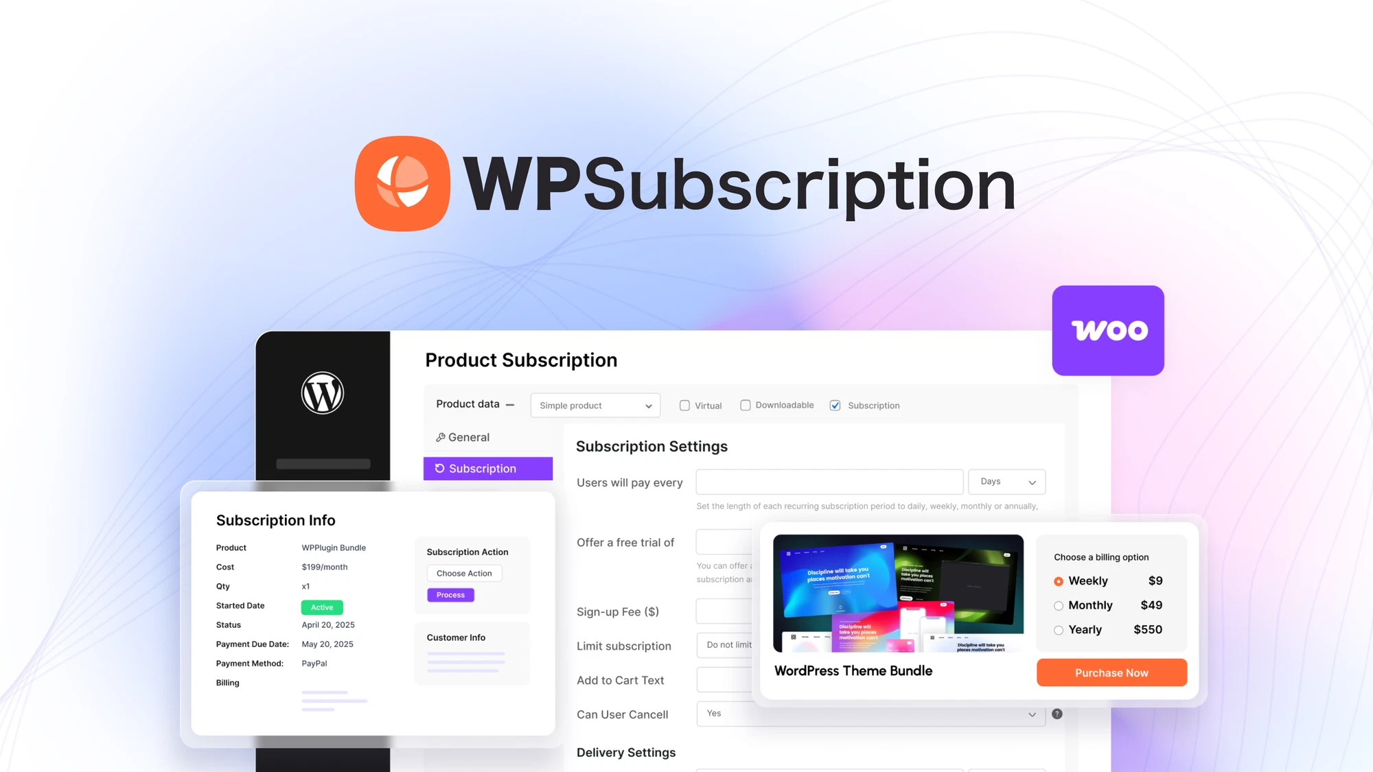 Subscription for WooCommerce - WPSubscription Pro 1 wpsubscription