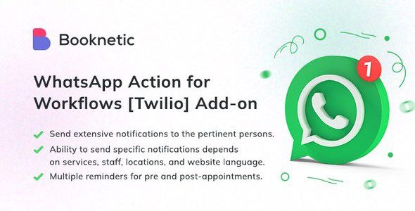 Twilio-WhatsApp-for-Booknetic-workflows