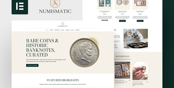cover-numismatic-elementor-template-kit
